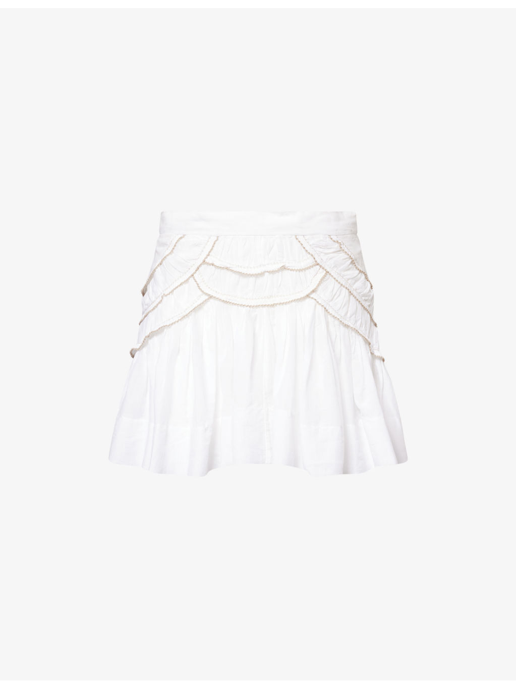 Ceola Cotton-Blend Mini Skirt - 1