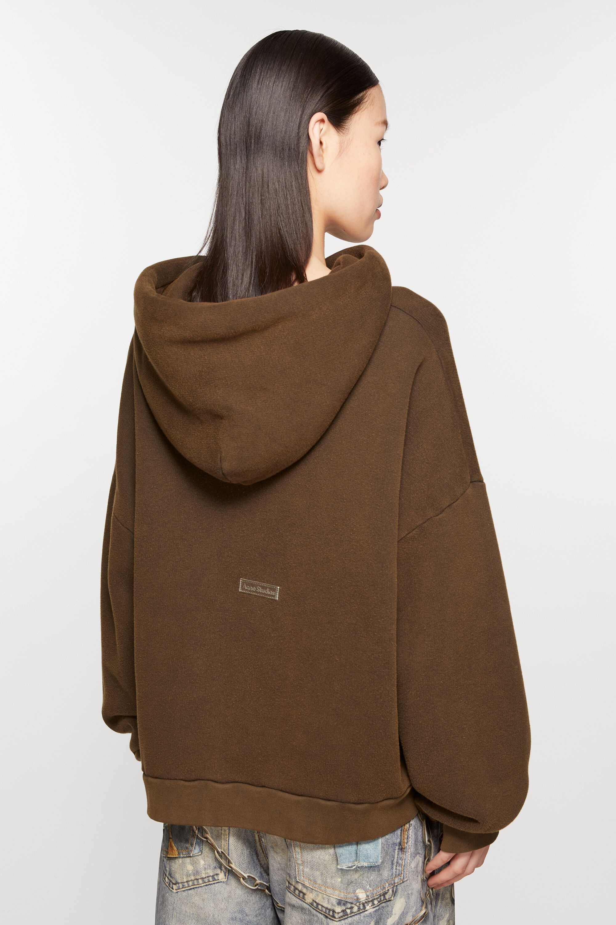 Hooded sweater logo patch - Chocolate brown - 3