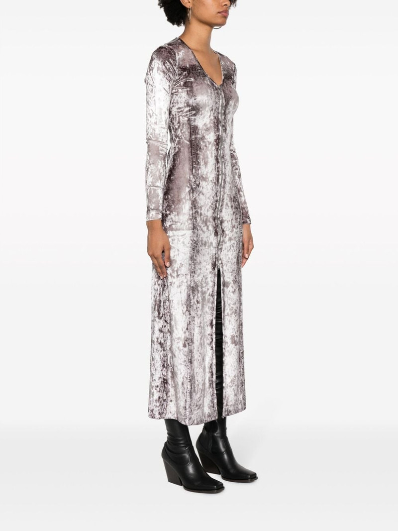 photograph-print V-neck dress 3