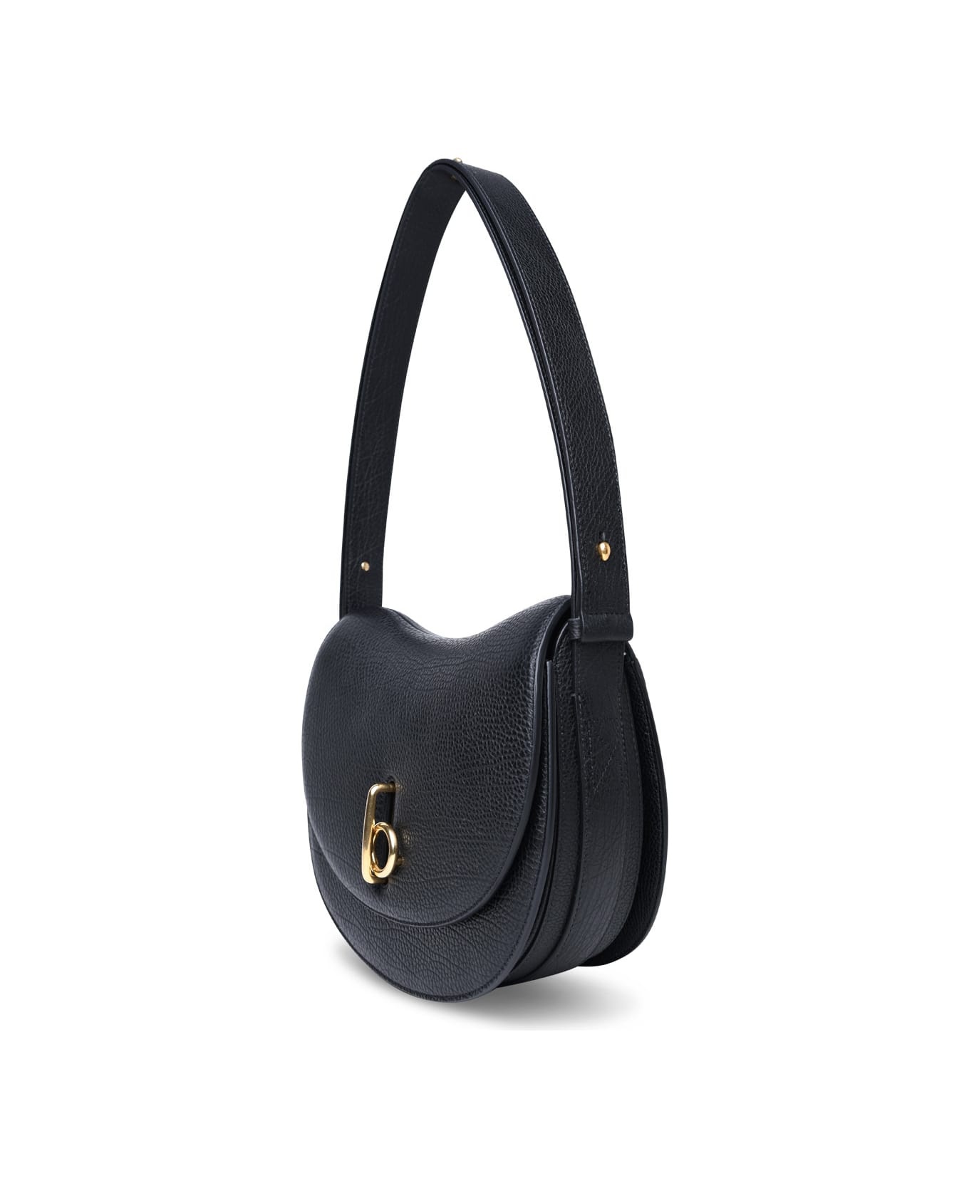 Medium 'rocking Horse' Black Leather Bag - 2