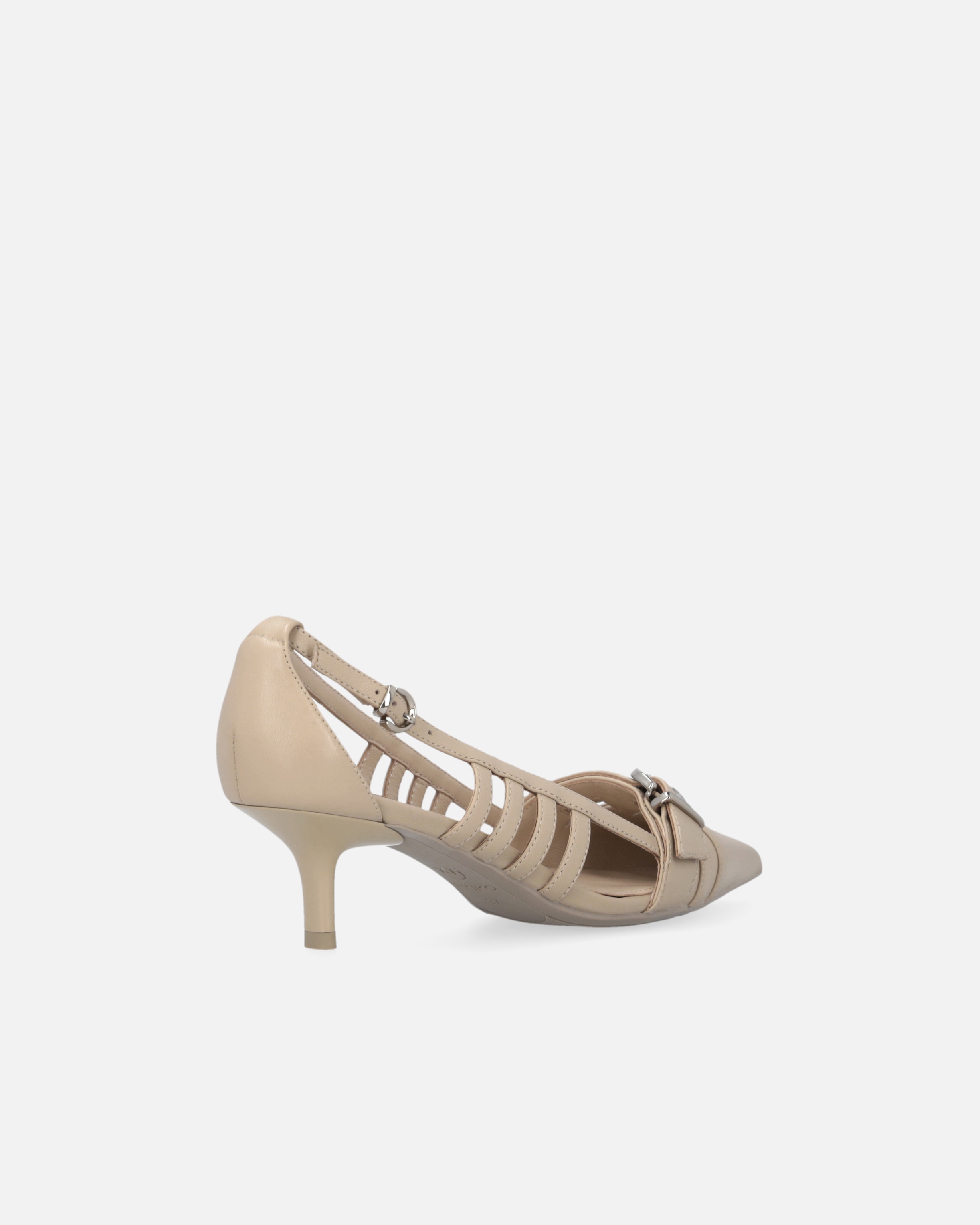 POINTED NAPPA LEATHER SLINGBACK PUMPS - 3
