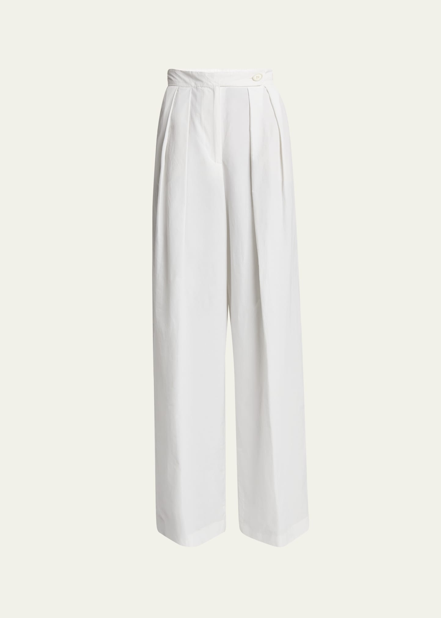 Pamplona Pleated Wide-Leg Pants - 1