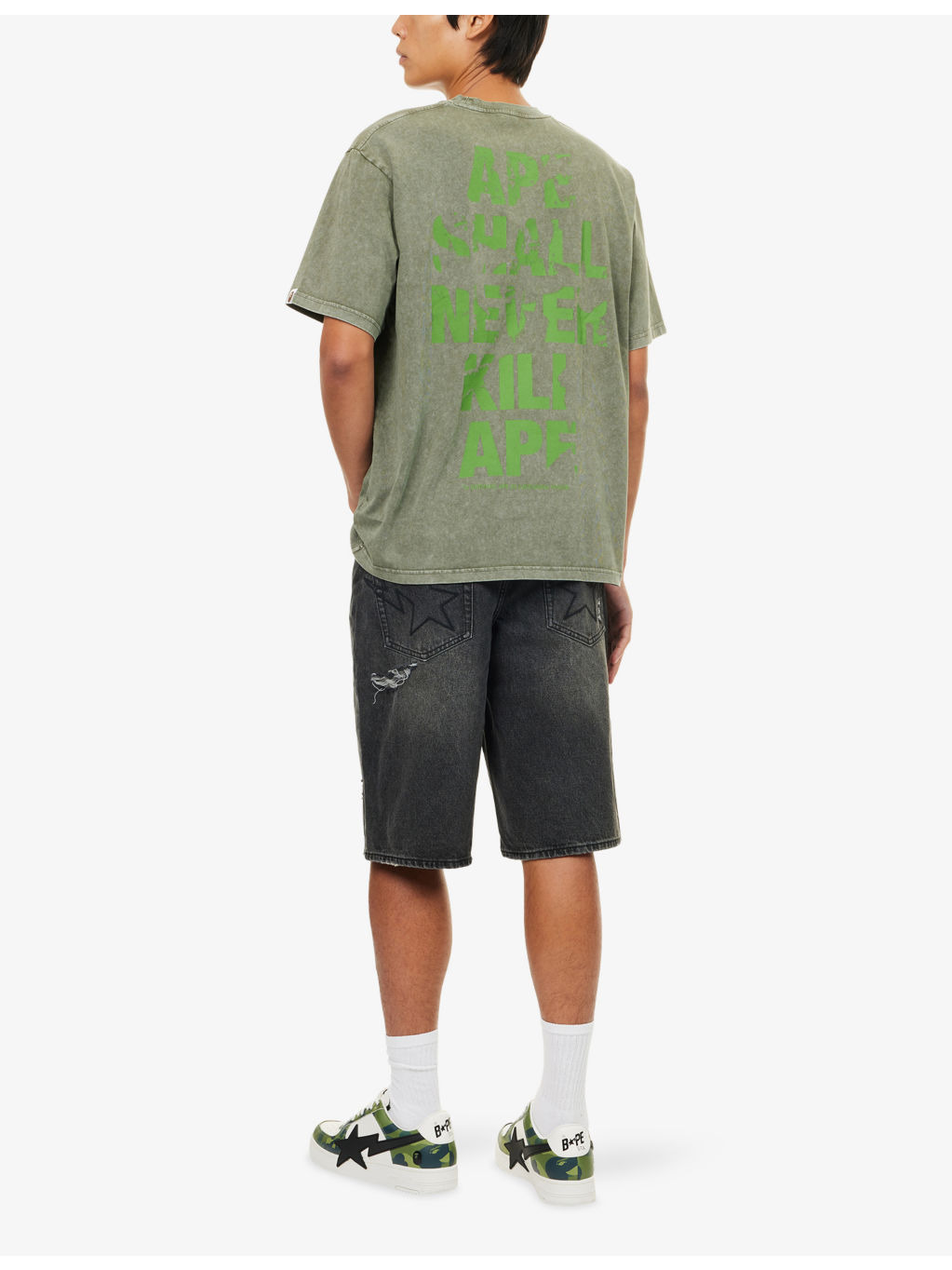 Ape Head Brand-Print Cotton-Jersey T-Shirt - 2