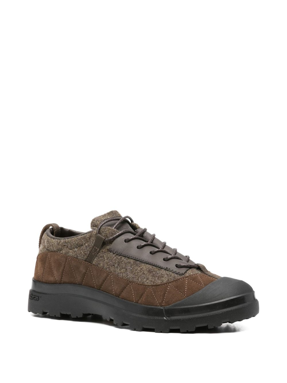 suede-panel sneakers - 2
