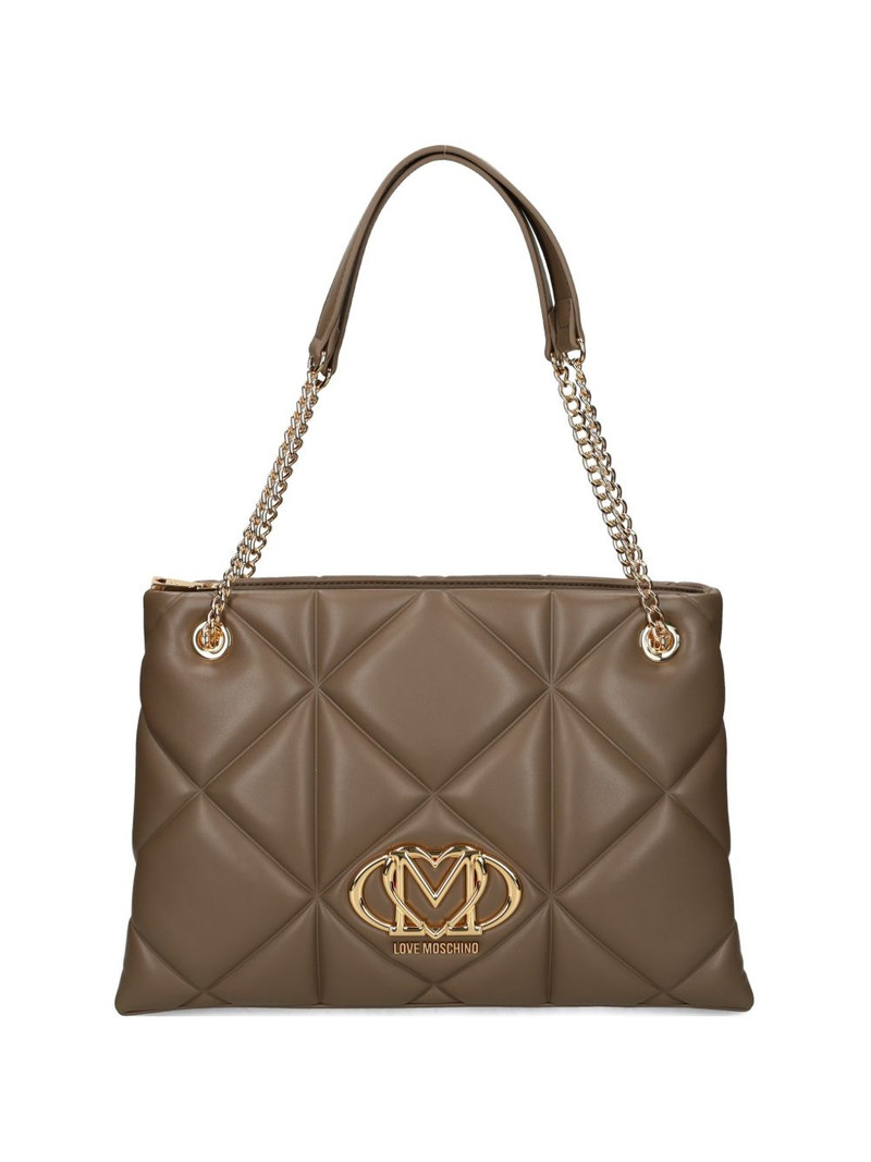 logo-appliqué tote bag 1