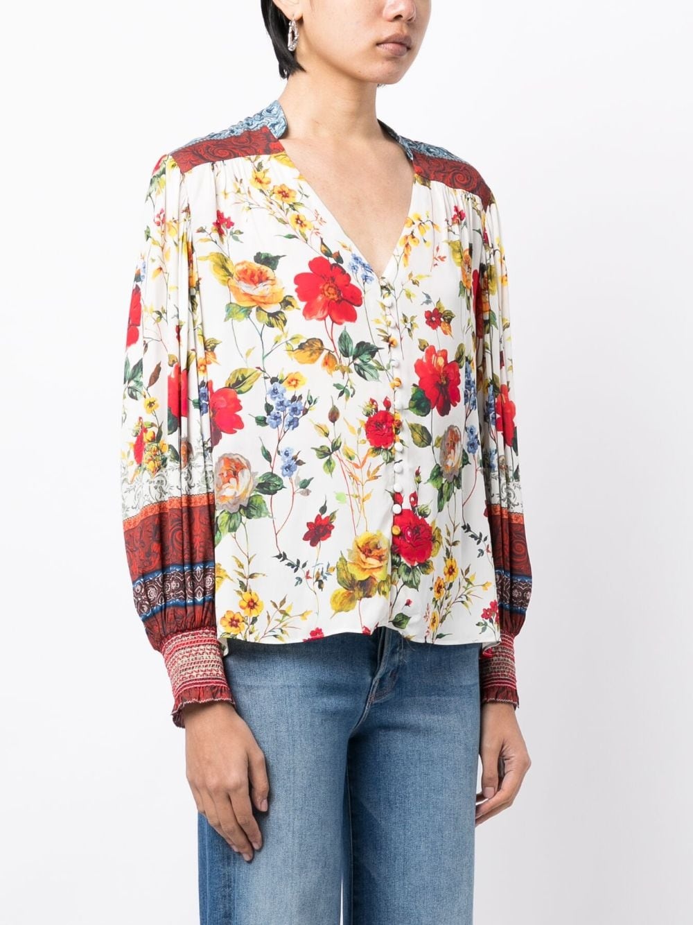 Serena floral-print blouse - 3
