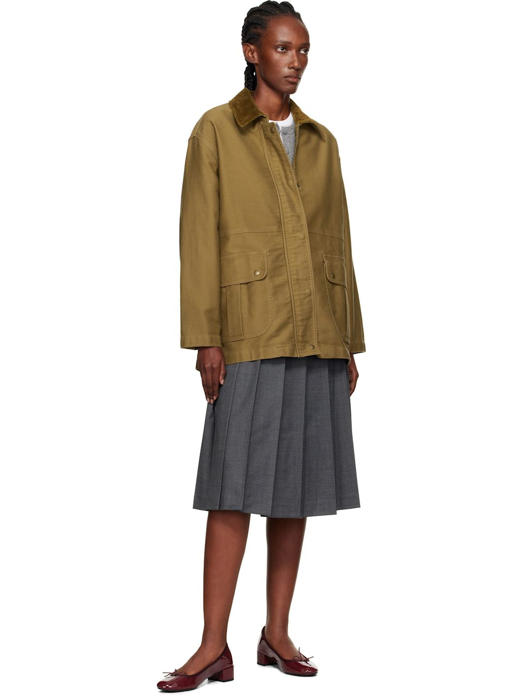 Khaki Mole Skin Hunting Cotton Jacket - 4