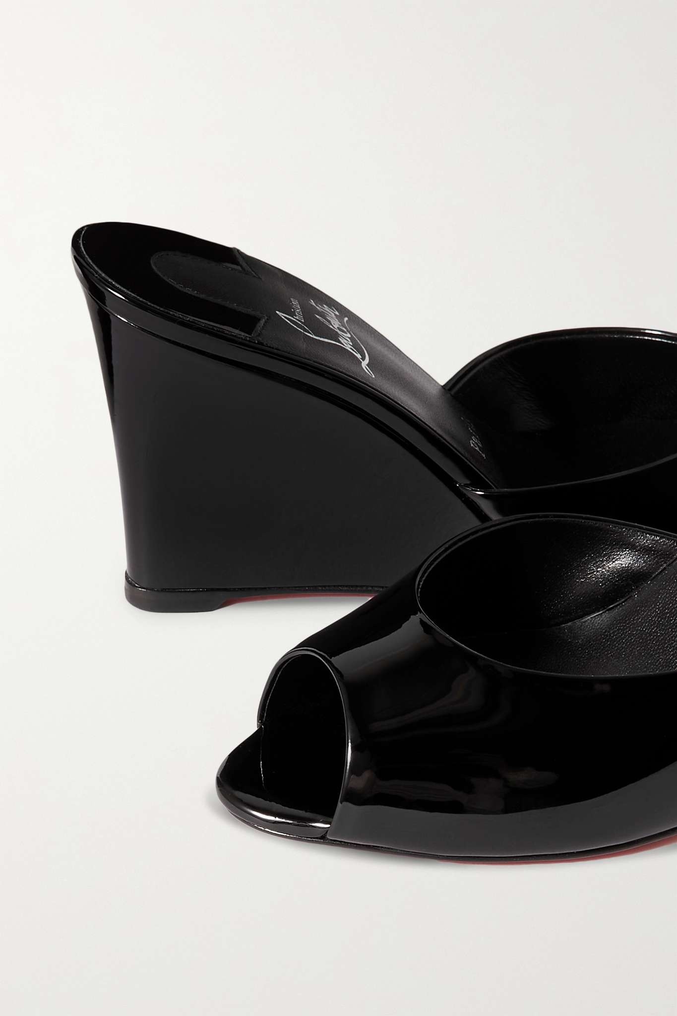 Christian Louboutin Me Dolly Zeppa 85 patent-leather wedge