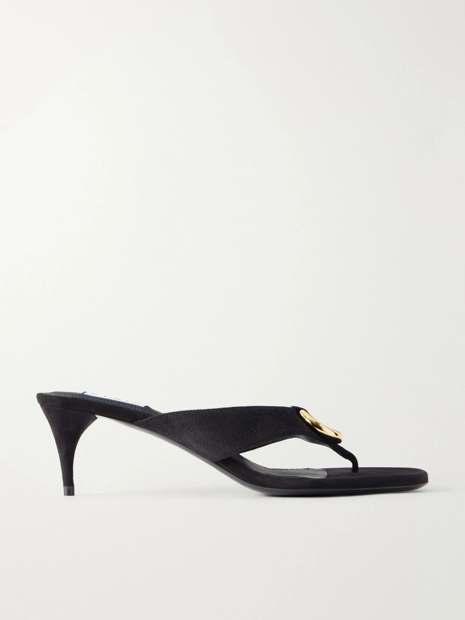 Infra 55 embellished suede thong sandals Black - 1