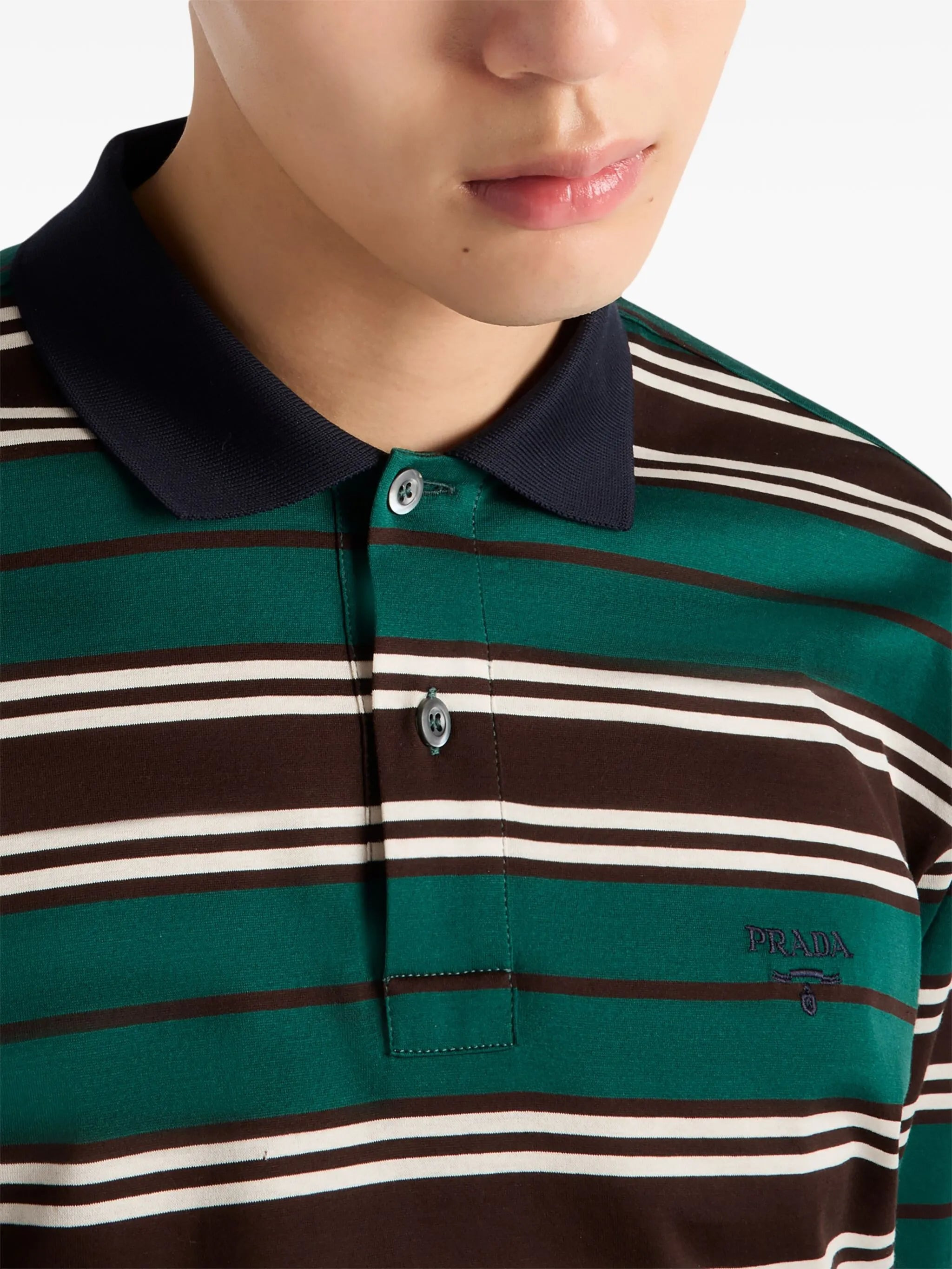 striped polo shirt - 6