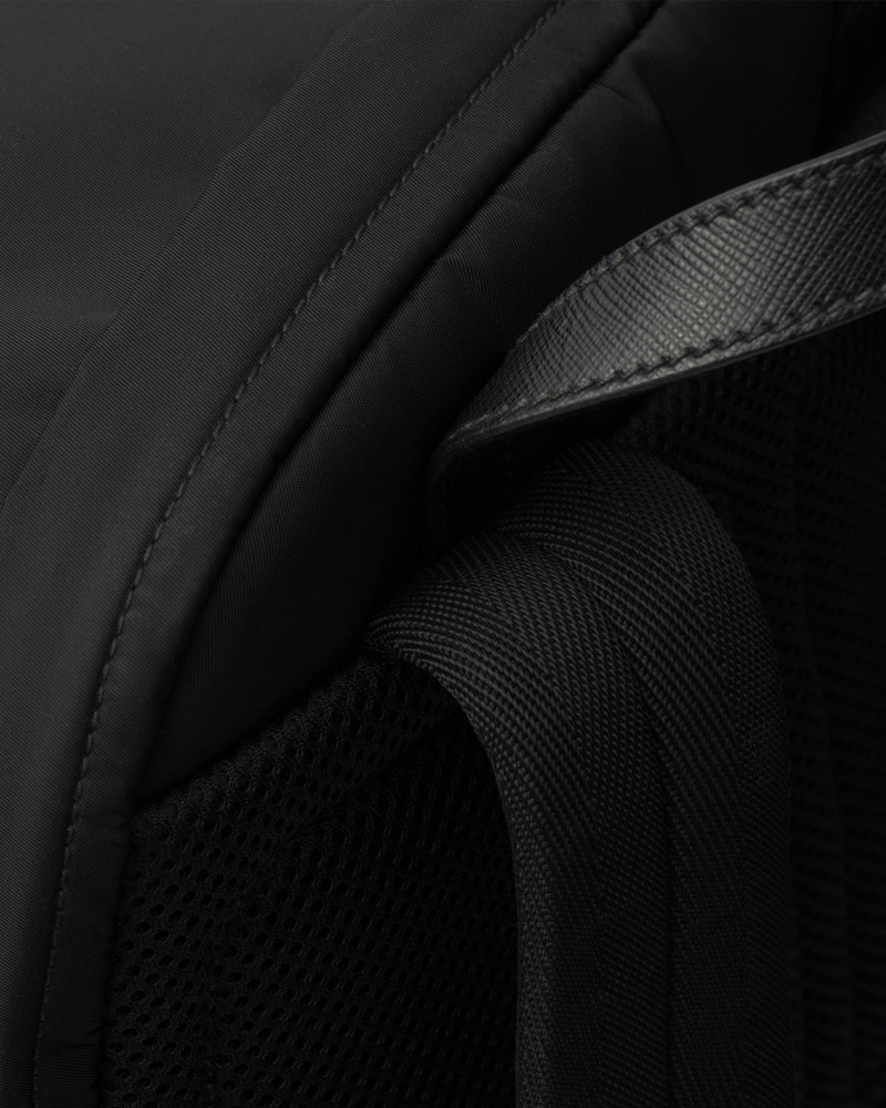 Re-Nylon and Saffiano leather backpack 6