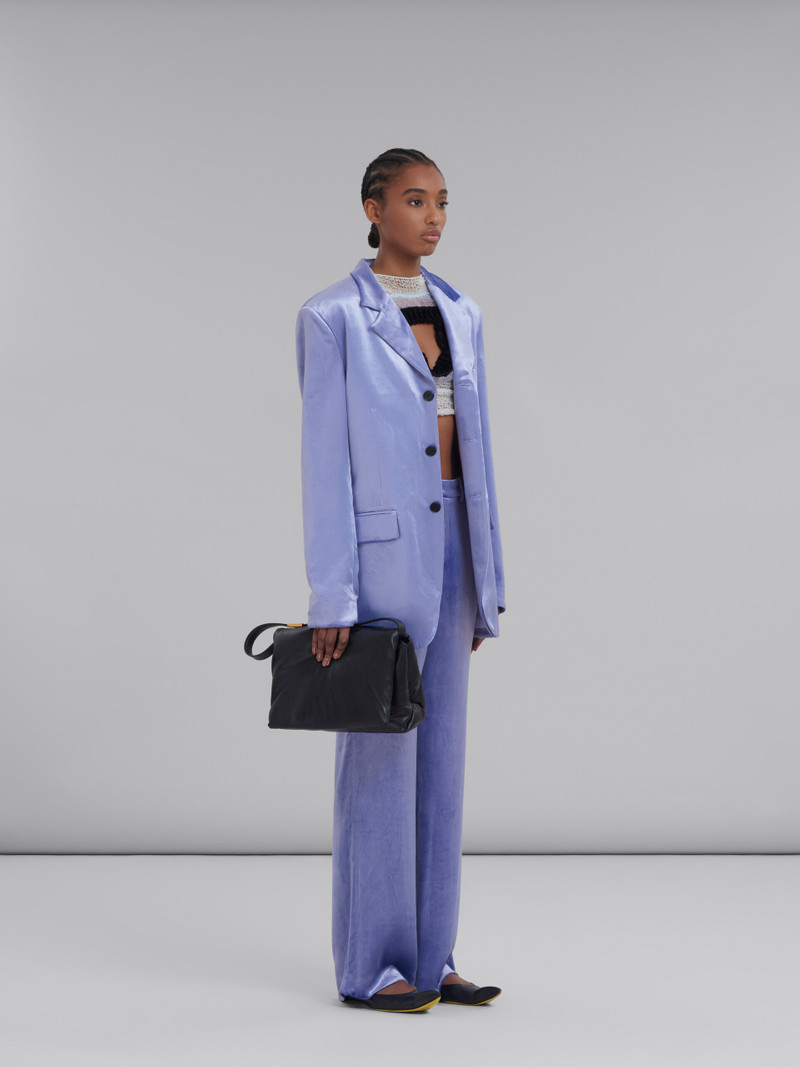 LILAC SINGLE-BREASTED VELVET BLAZER 6
