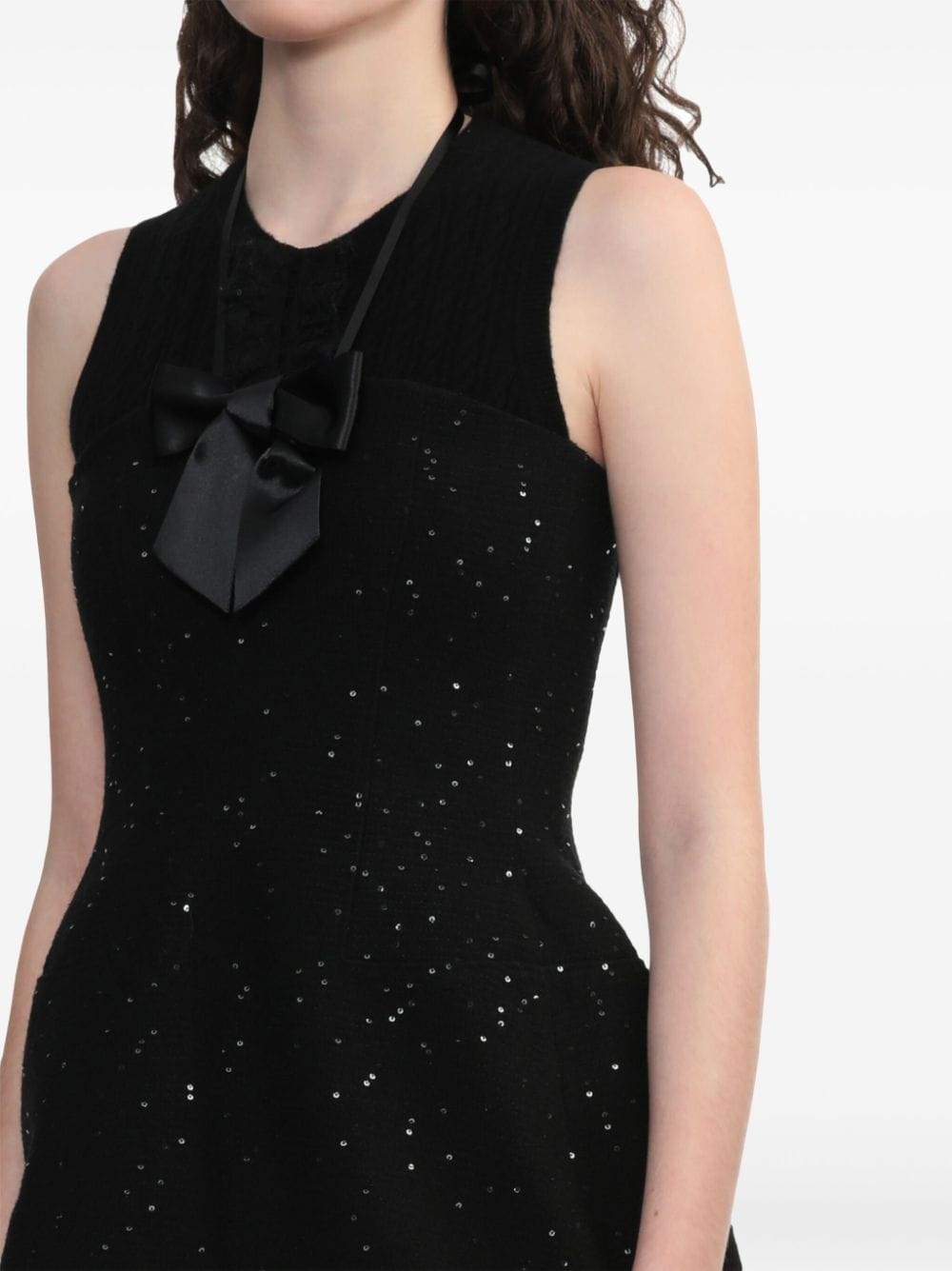 bow halterneck dress - 5