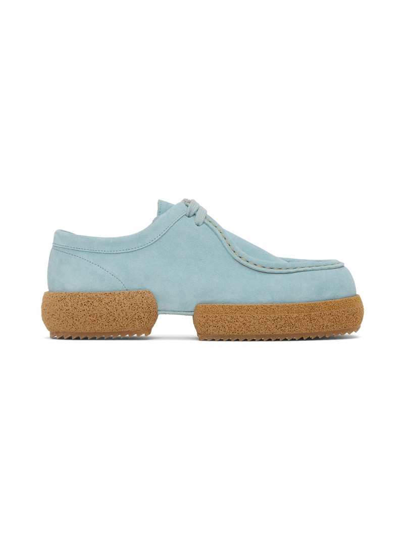 Blue Lace-Up Loafers 1