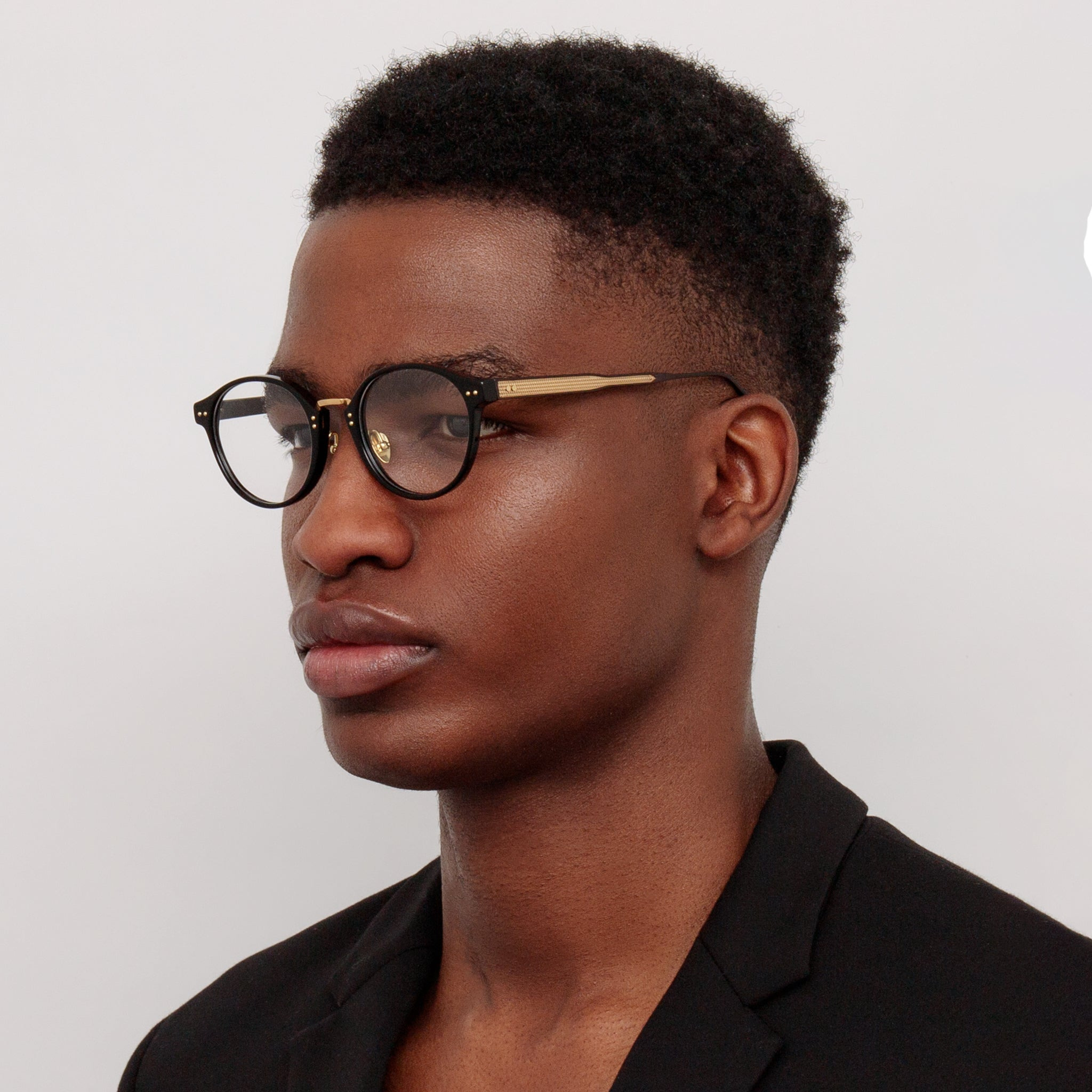 Men's Marco Oval Optical Frame in Black - 4