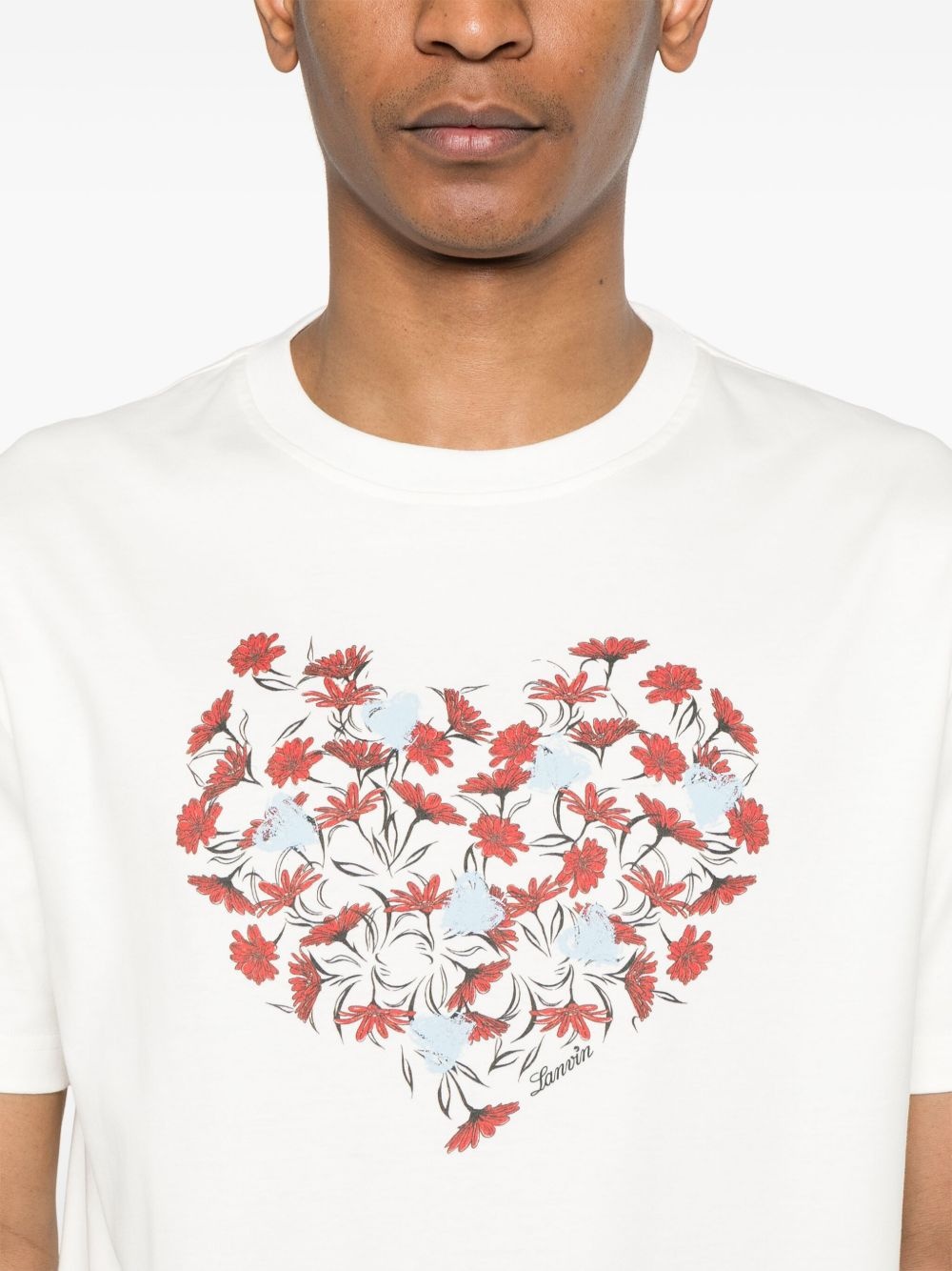 floral-print T-shirt - 4