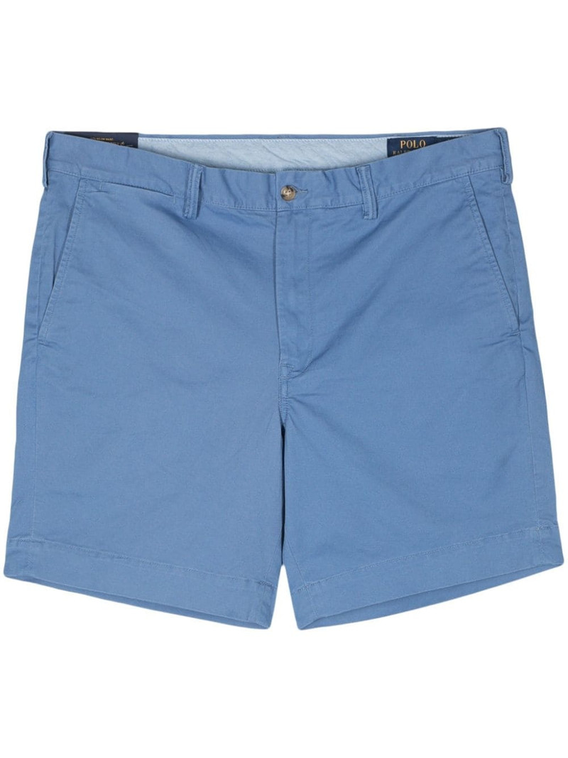 logo-embroidered chino shorts 1