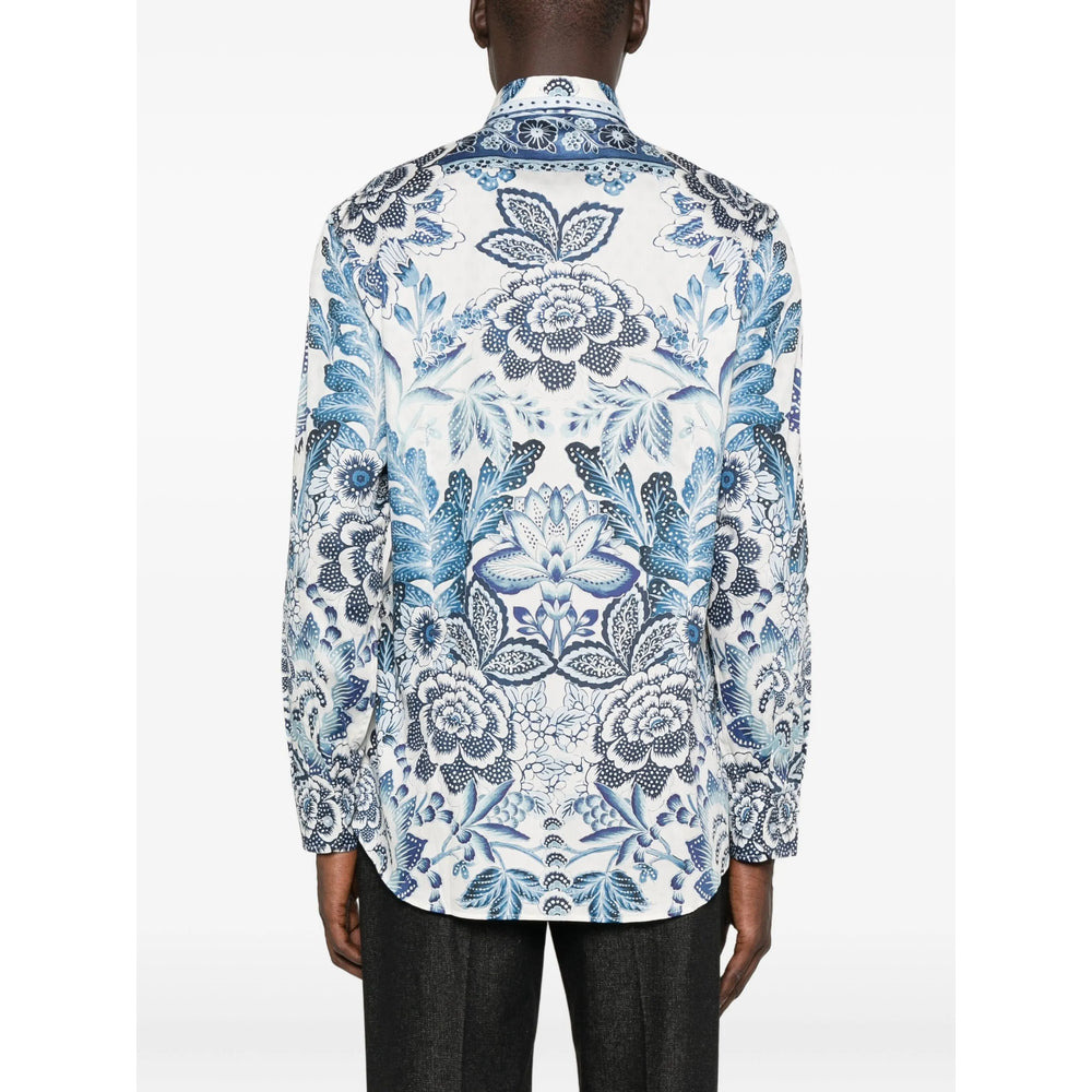 Etro Blue Shirts Men - 4