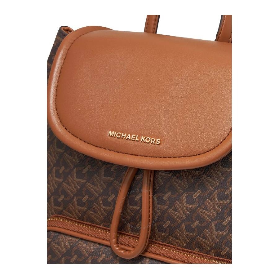 Michael Kors - Michael Kors Logo-Print Leather Backpack - 4