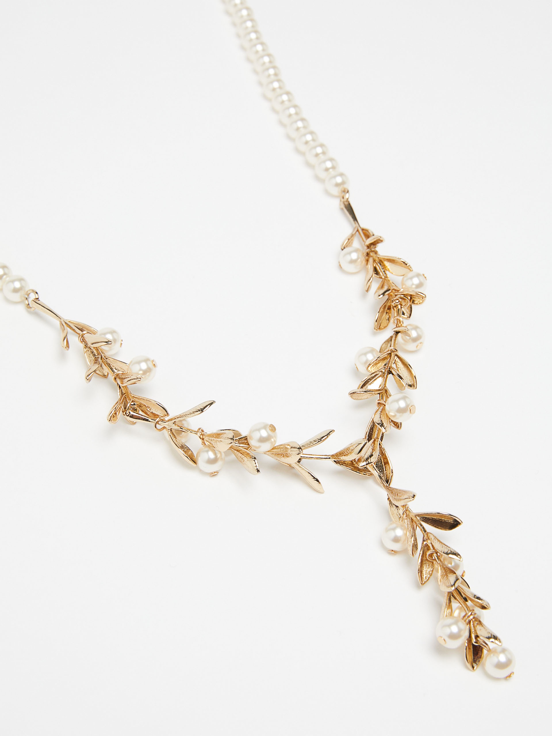 ROBBY Pearl-adorned metal choker - 2