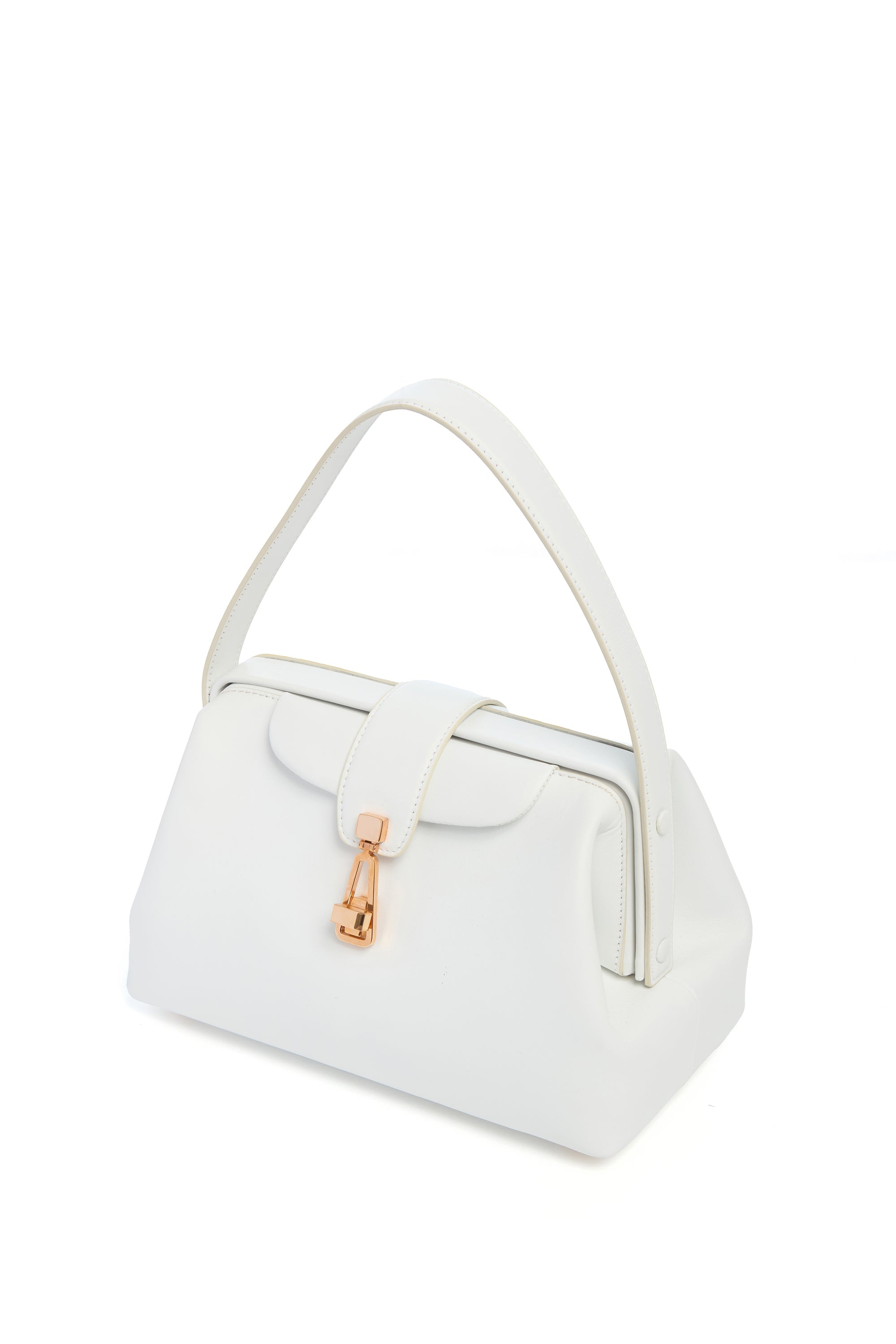 Golda Bag in Ivory Leather - 4