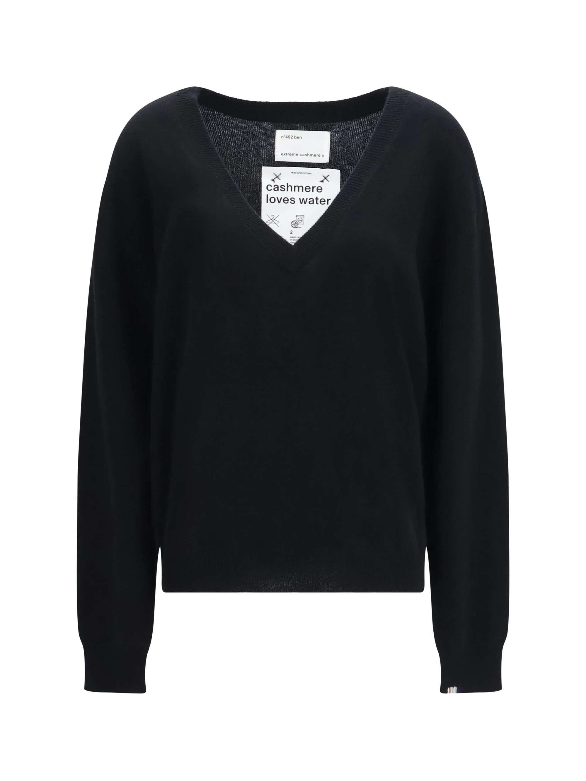 Extreme Cashmere Pure Cashmere Sweater — Black - 1