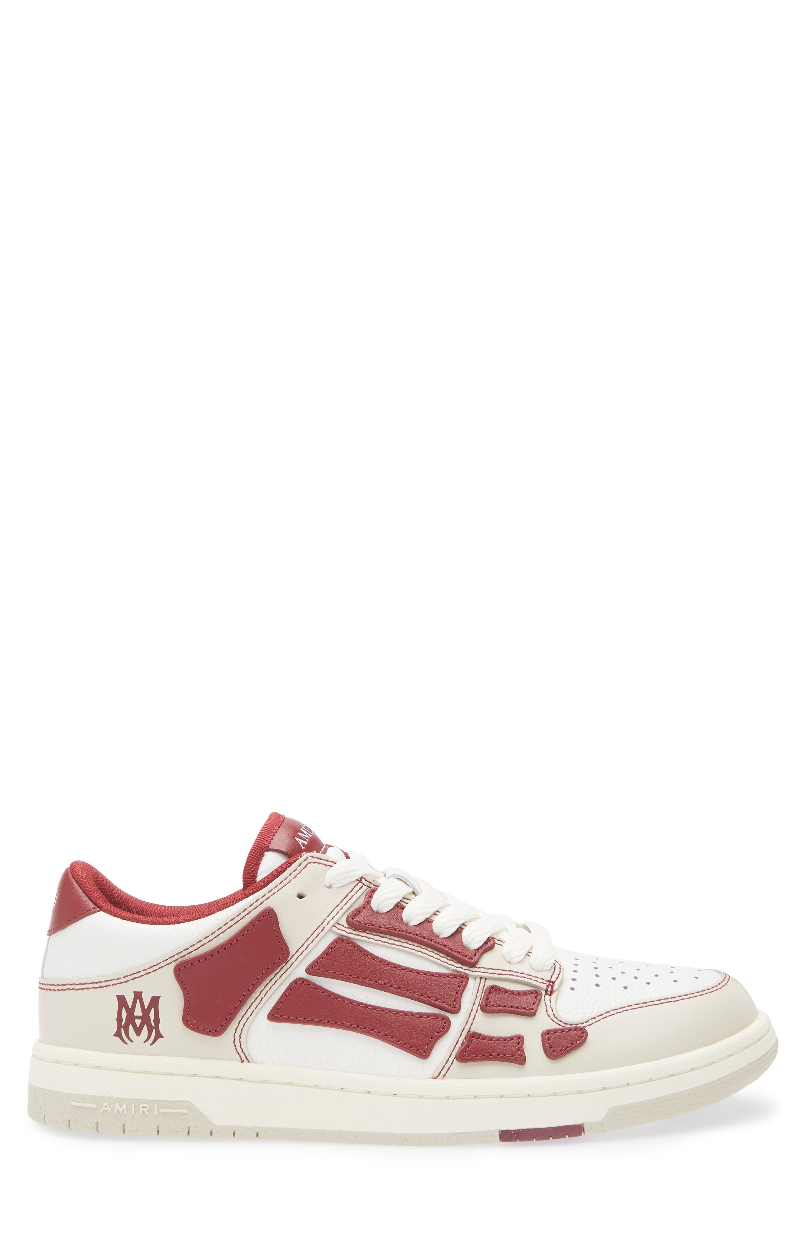 AMIRI Varsity Skel Sneaker in Deep Red at Nordstrom - 3