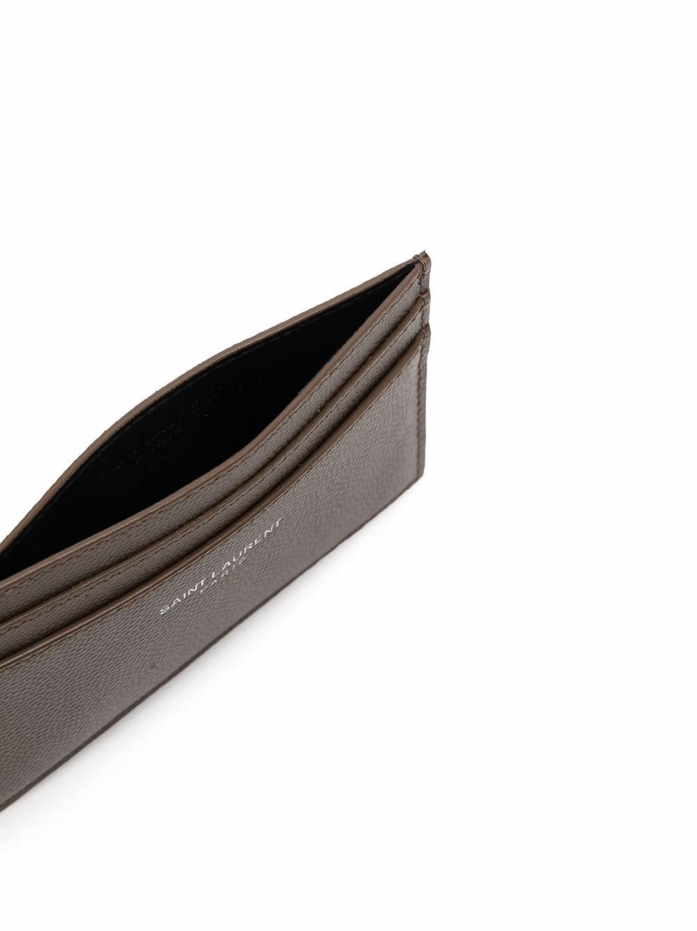 logo-detail leather cardholder - 3