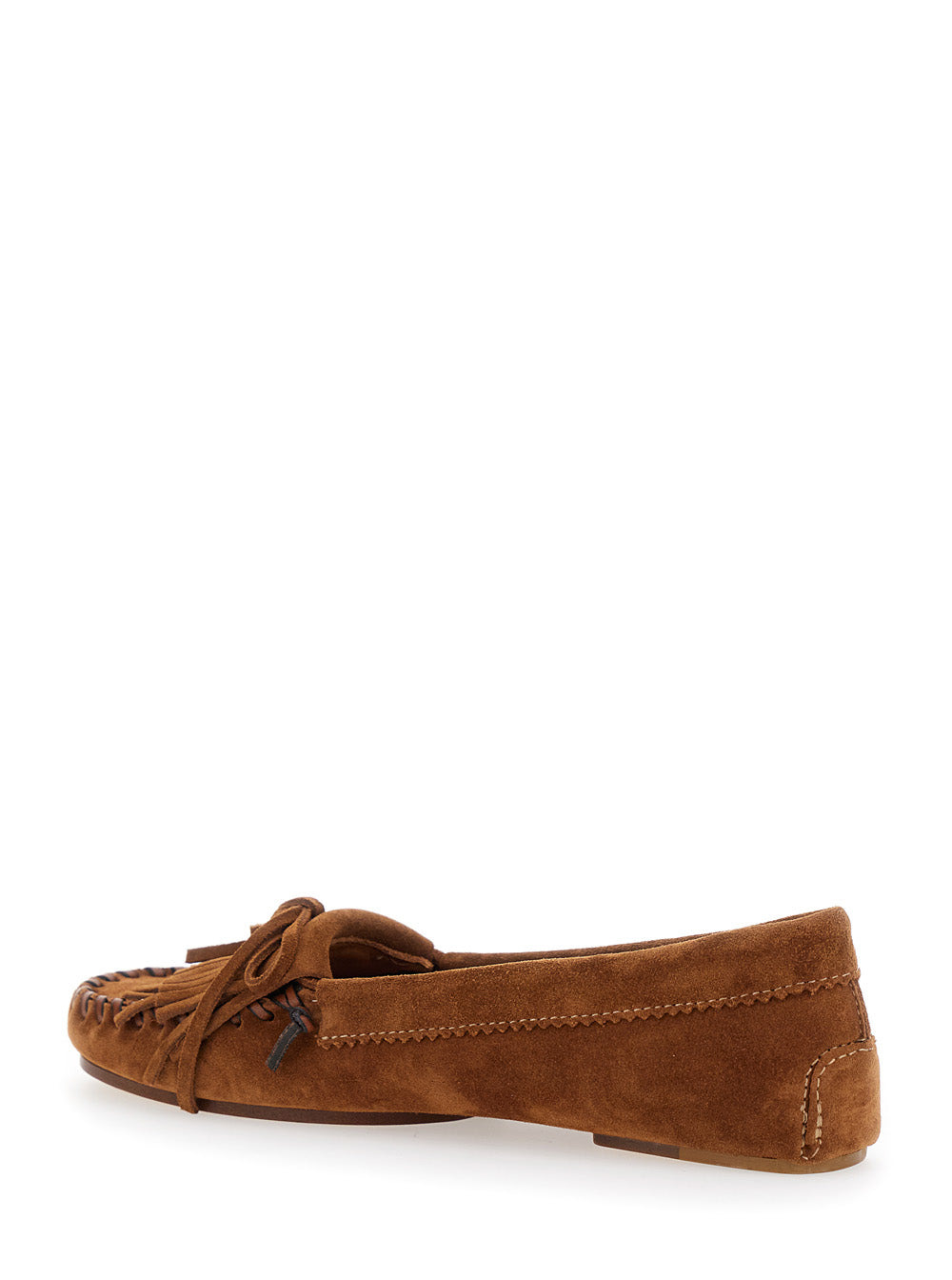 Paris Texas Women 'Indiana' Brown Loafers With Fringes In Suede Woman - 3