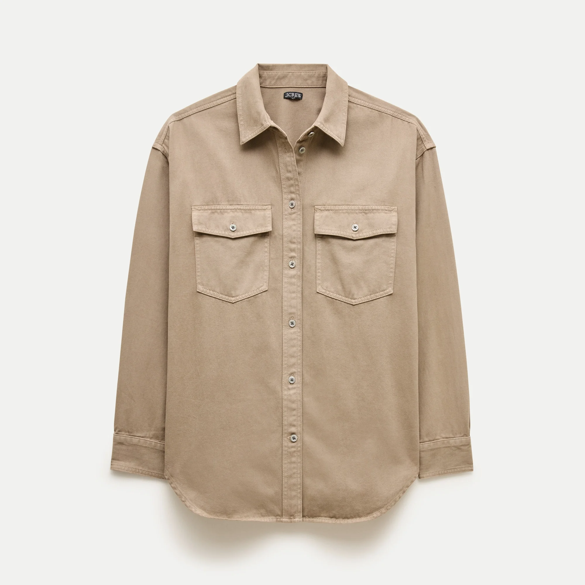 Étienne oversized button-up shirt in cotton twill - 1