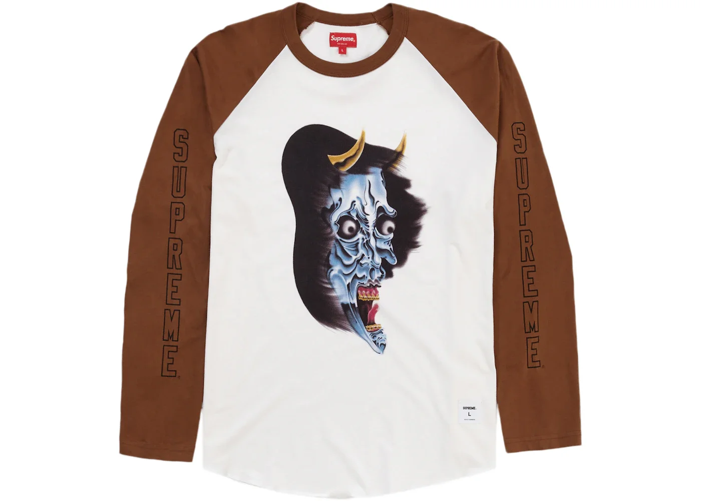 Supreme Demon Raglan L/S Top White - 1