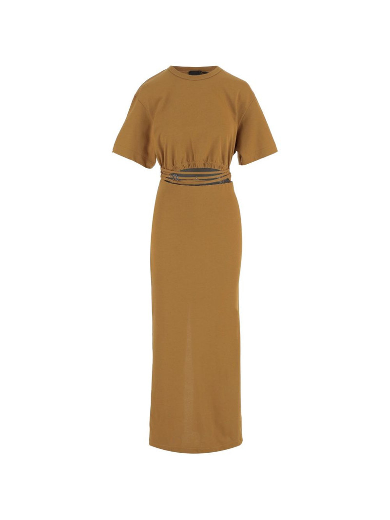 cut-out strap-detail midi dress 1