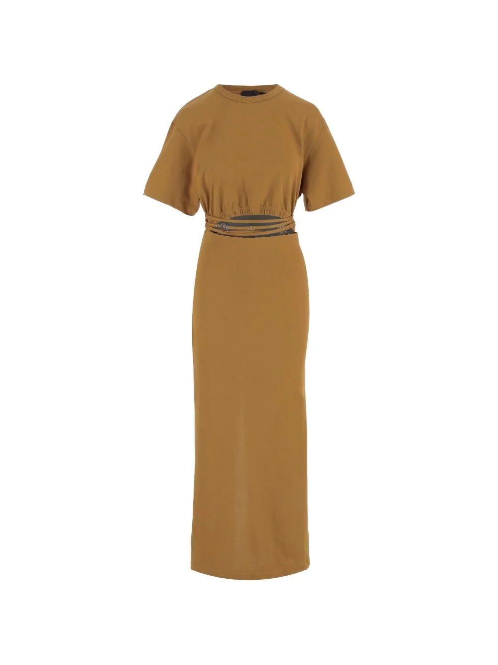 cut-out strap-detail midi dress - 1