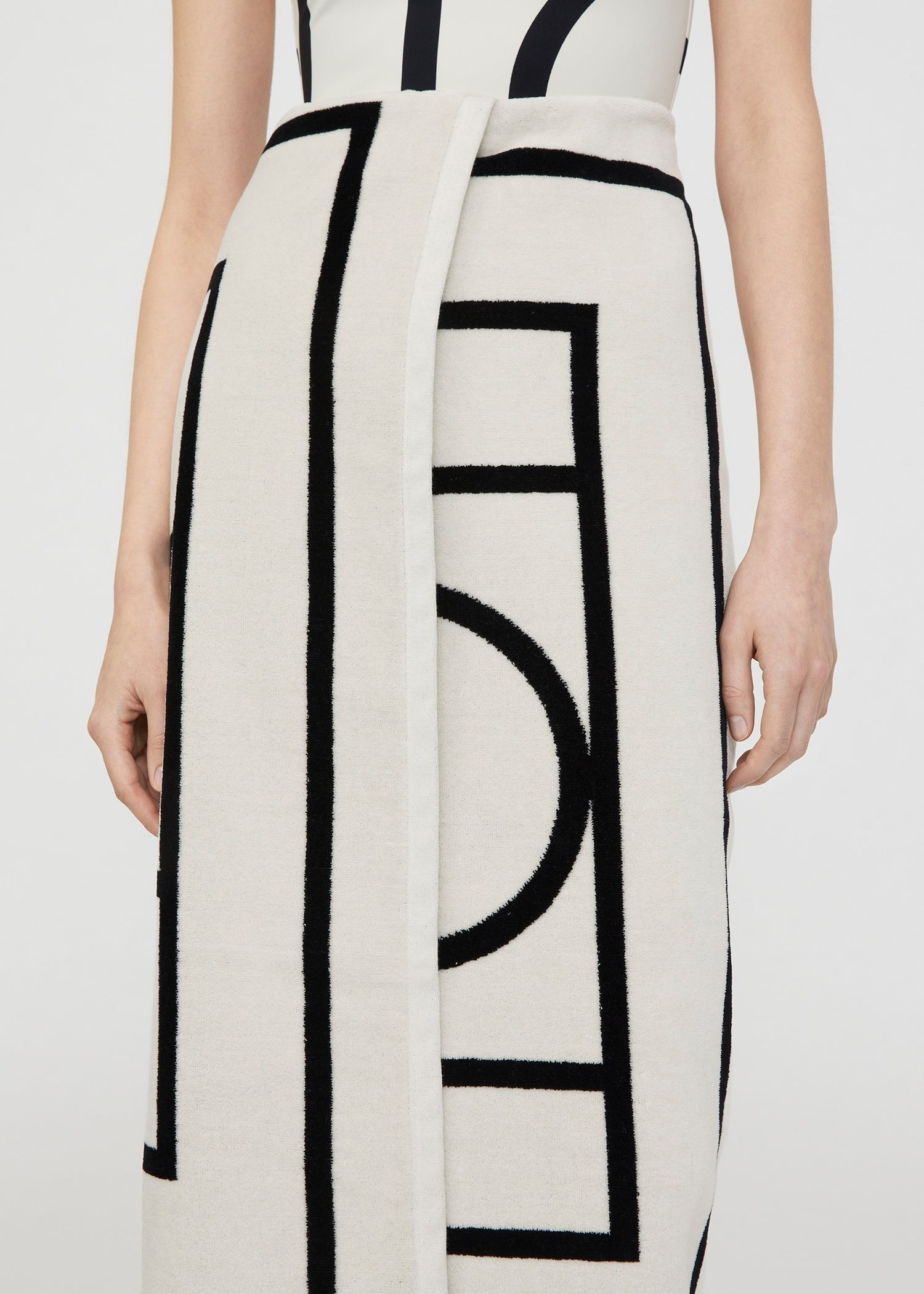 Monogram jacquard beach towel tofu - 4