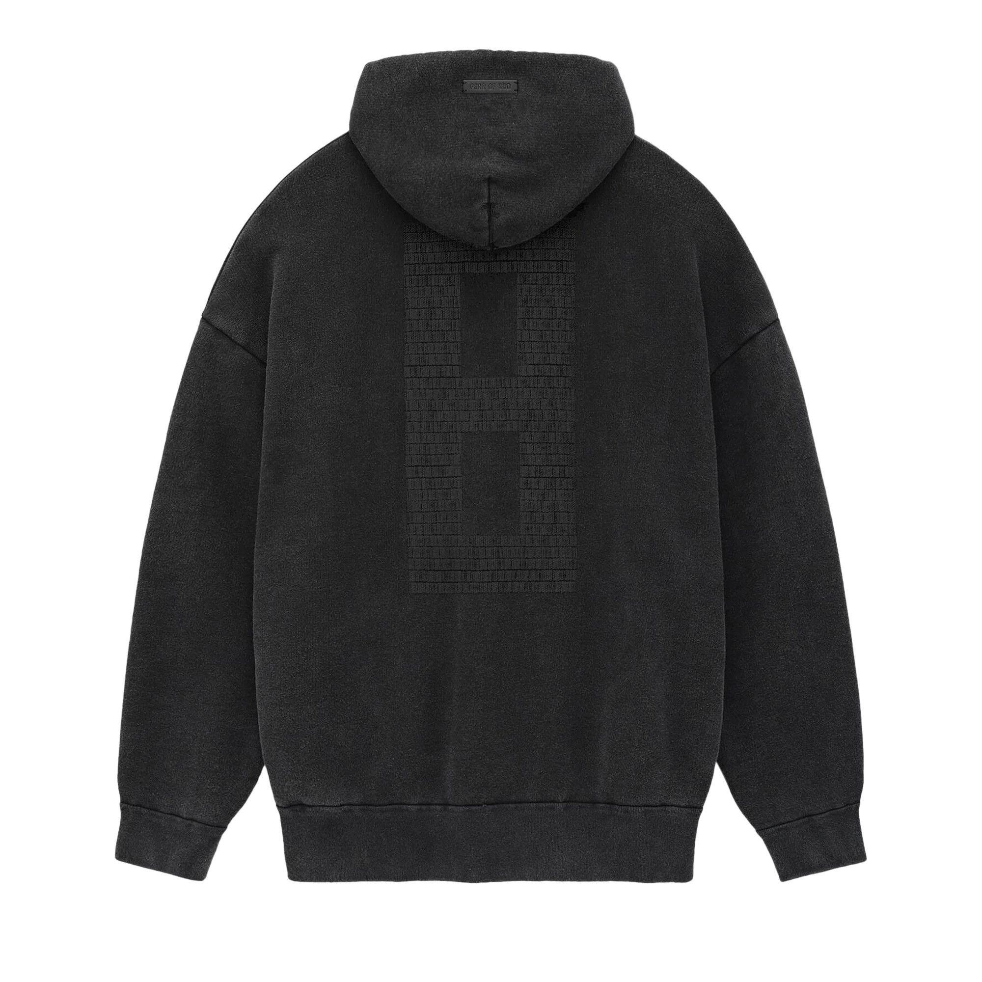 Fear of God Overlapped 8 Print Hoodie 'Black' - 2