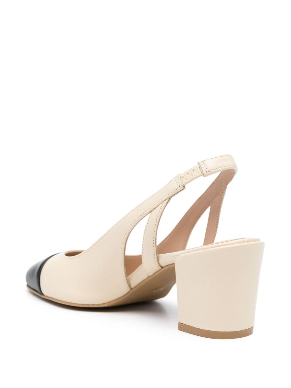 Sleek 50mm leather pumps - 3
