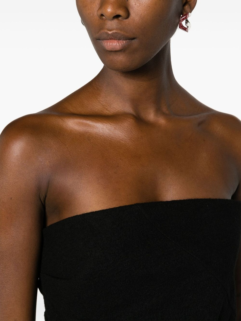 strapless asymmetric virgin wool top 5