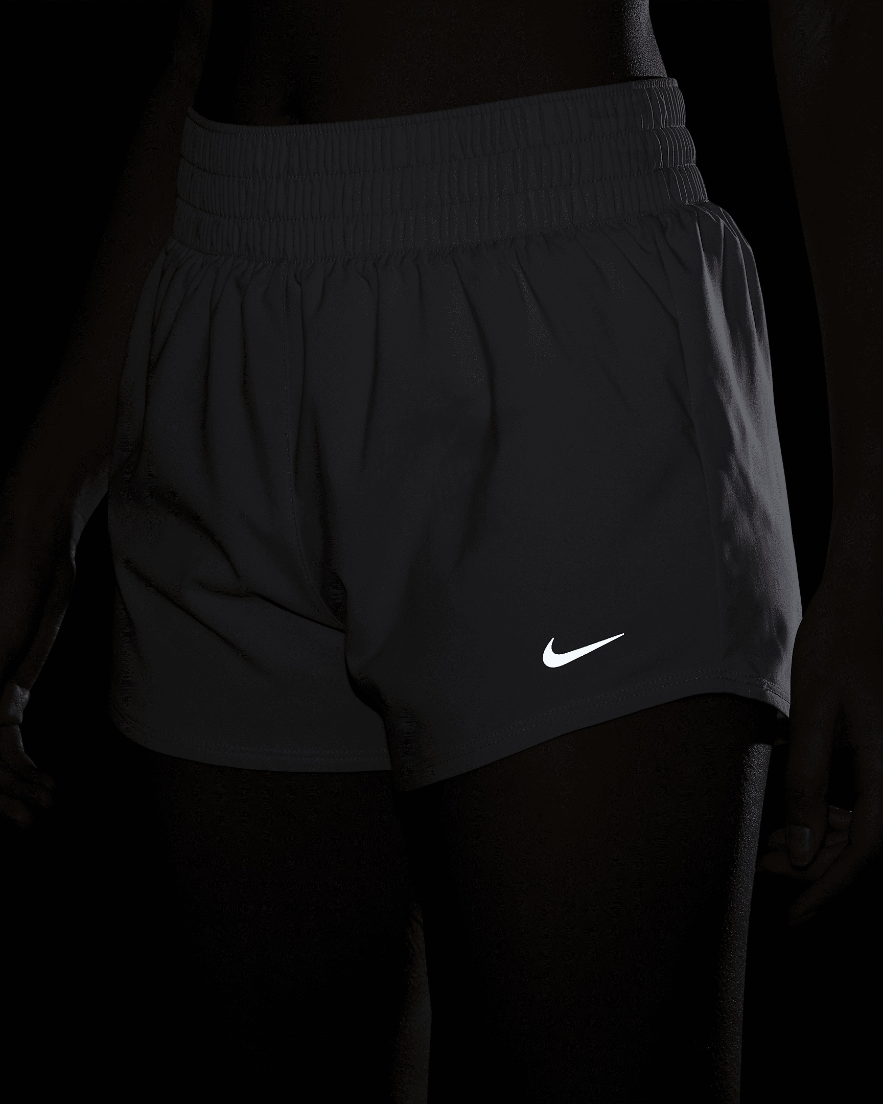 Nike One Women's Dri-FIT Mid-Rise 3" Brief-Lined Shorts - 8