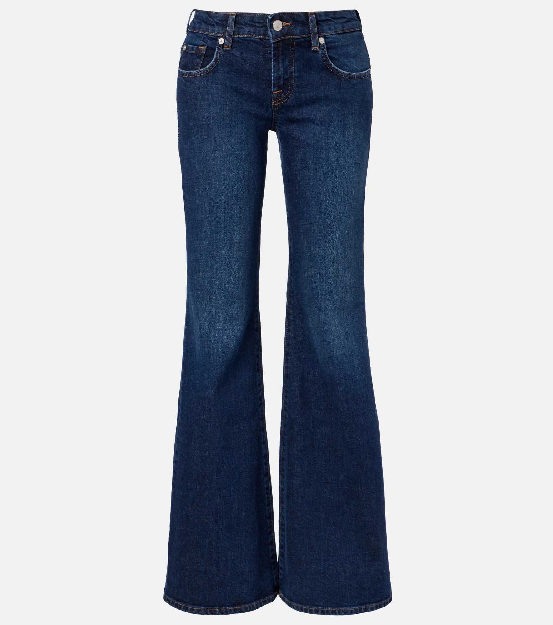 Low-rise flared jeans - 1