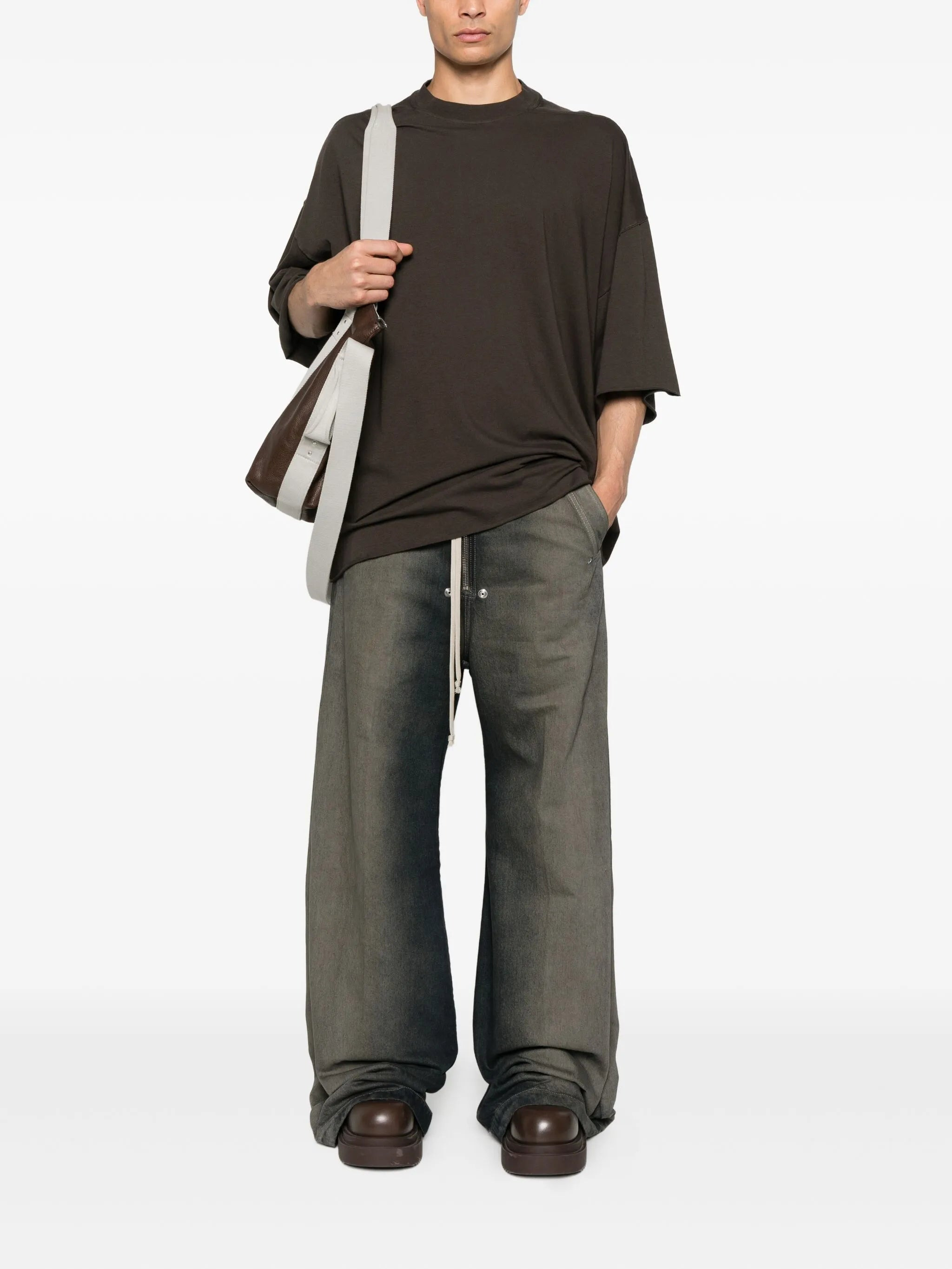 Rick Owens Drawstring-fastening Wide-leg Trousers - 5