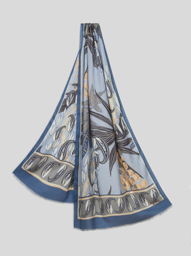 FLORAL PAISLEY SCARF - 1