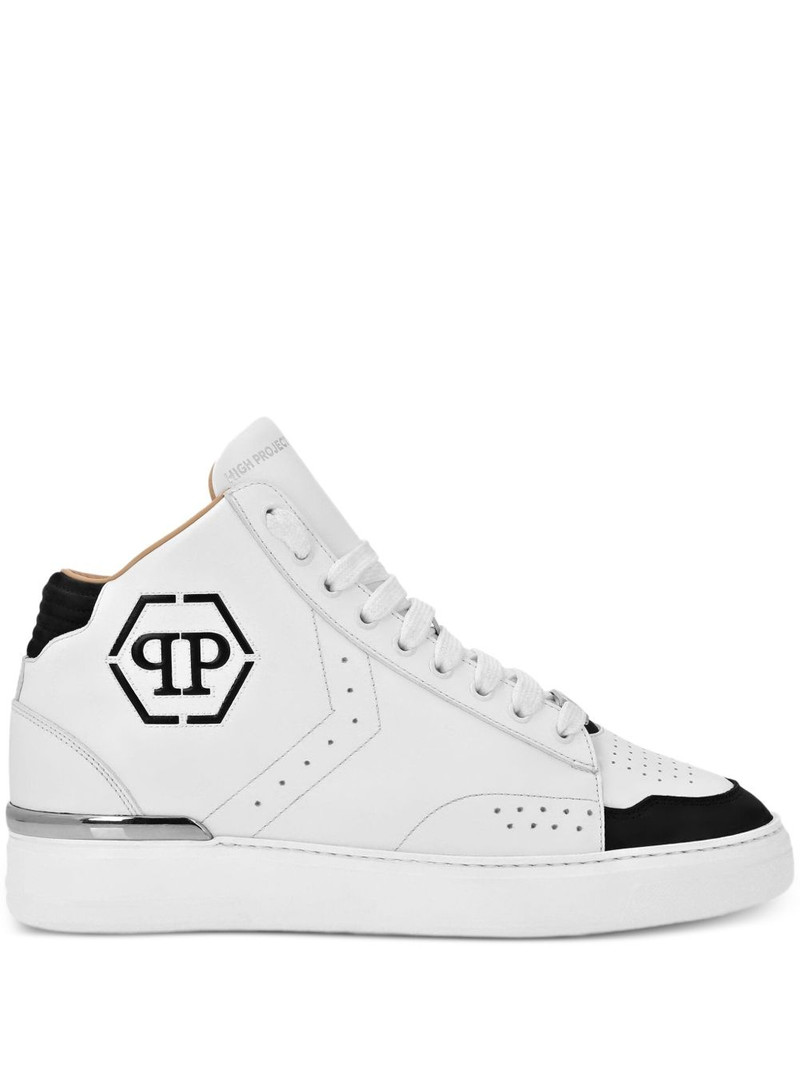 Hexagon leather sneakers 1