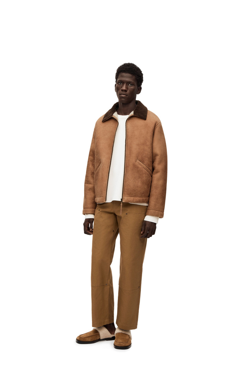 Loewe Workwear jacket in shearling outlook