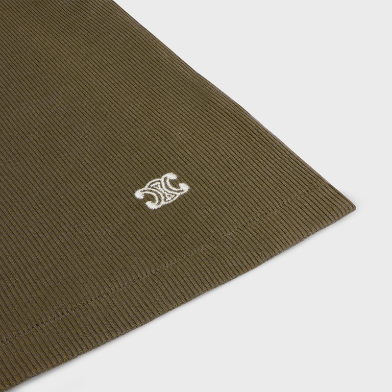 triomphe tank top in ribbed silk jersey 4