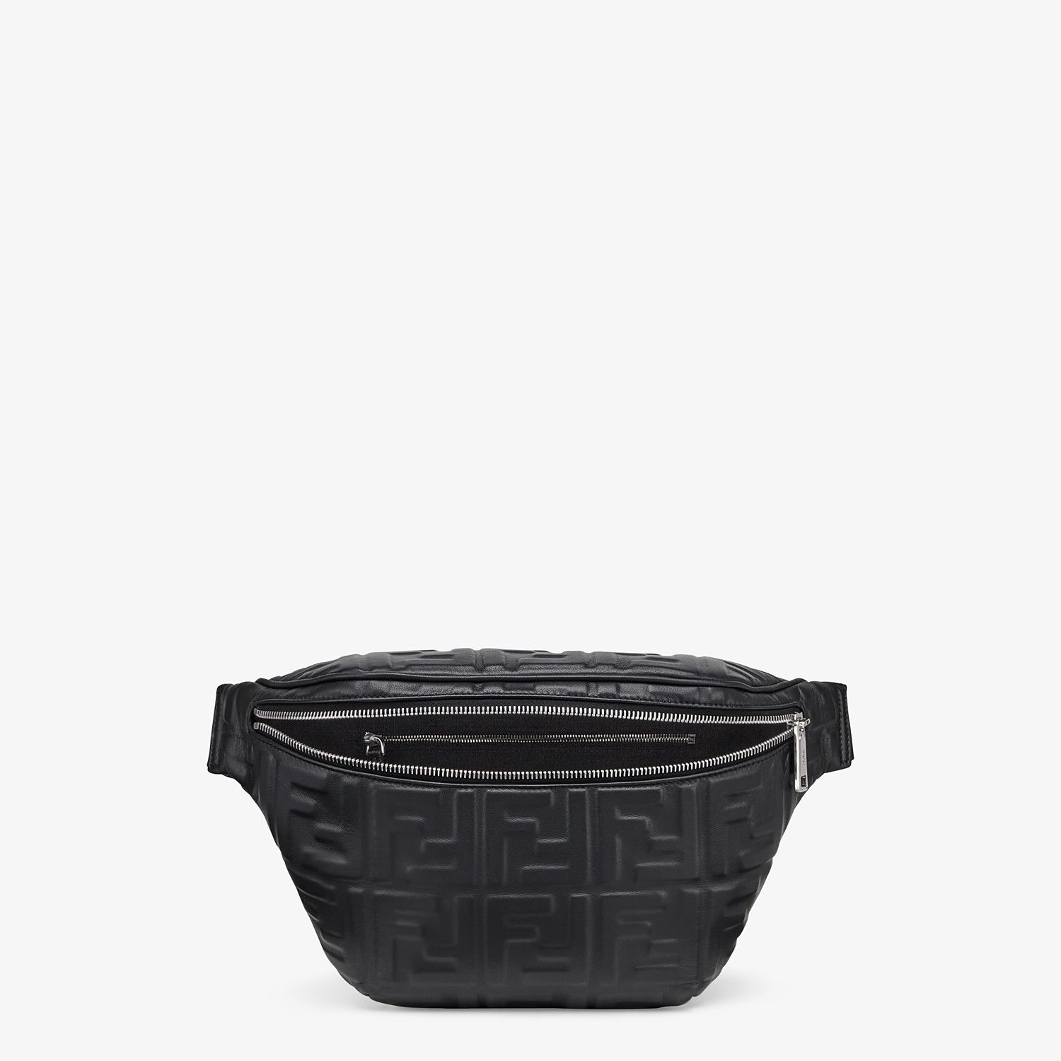 Black nappa leather belt bag - 4