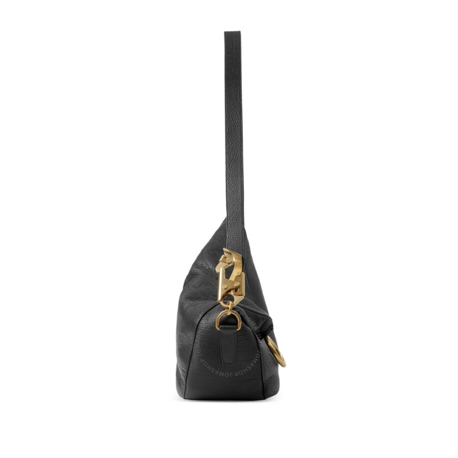 Burberry Medium Knight Ring Detailed Leather Shoulder Bag - 3