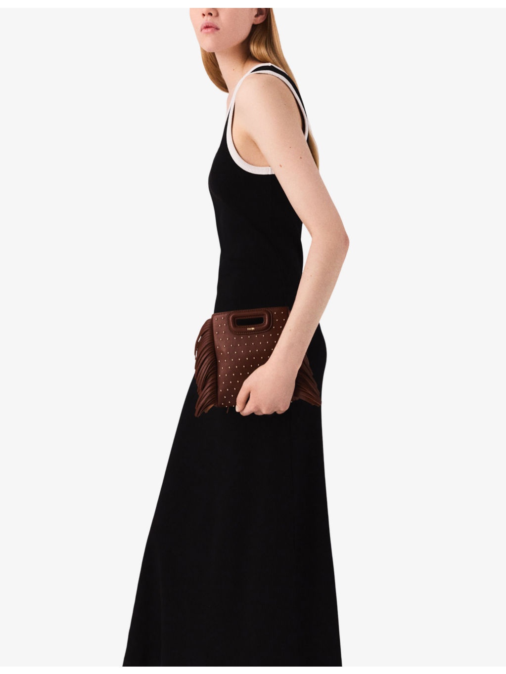 Sleeveless Contrast-Trim Cotton-Jersey Maxi Dress - 3