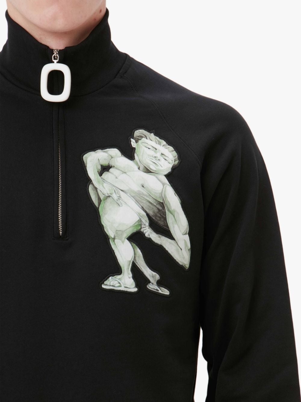 POL ANGLADA HALF ZIP TRACK TOP - 5