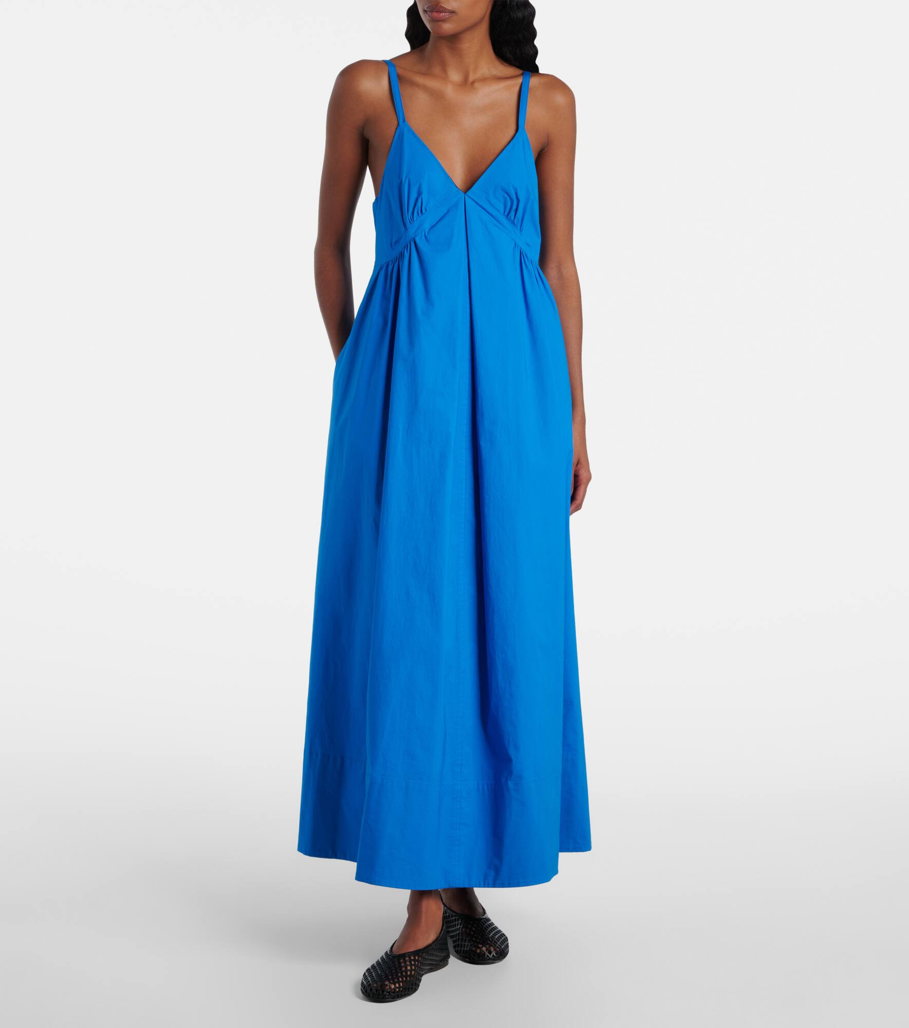 White Label Barker cotton poplin maxi dress - 2