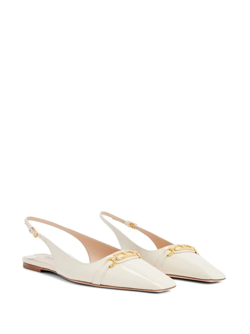 Whitney leather slingback ballerina shoes - 2